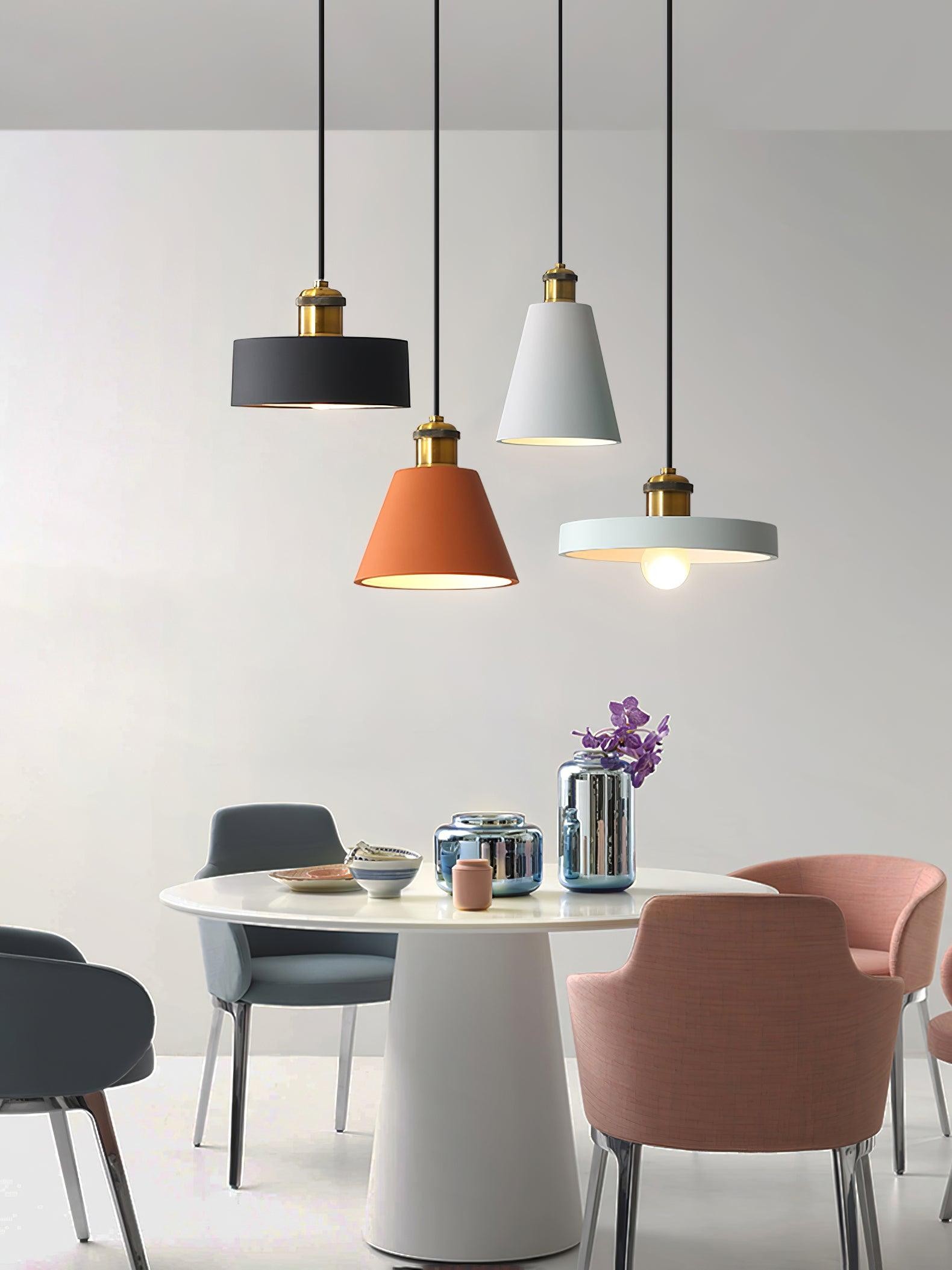 Modern Resin Geometric Pendant Lamp M432