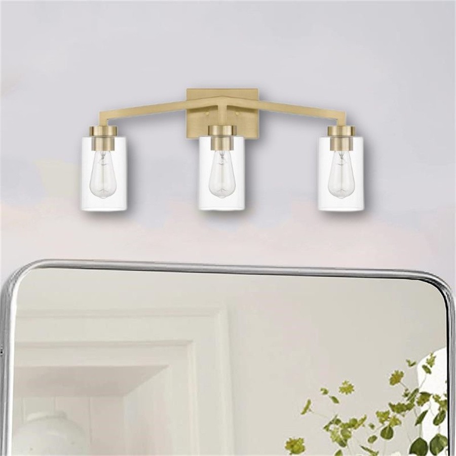 Industrial Cylindrical Brass Wall Lamp For Bathroom S114