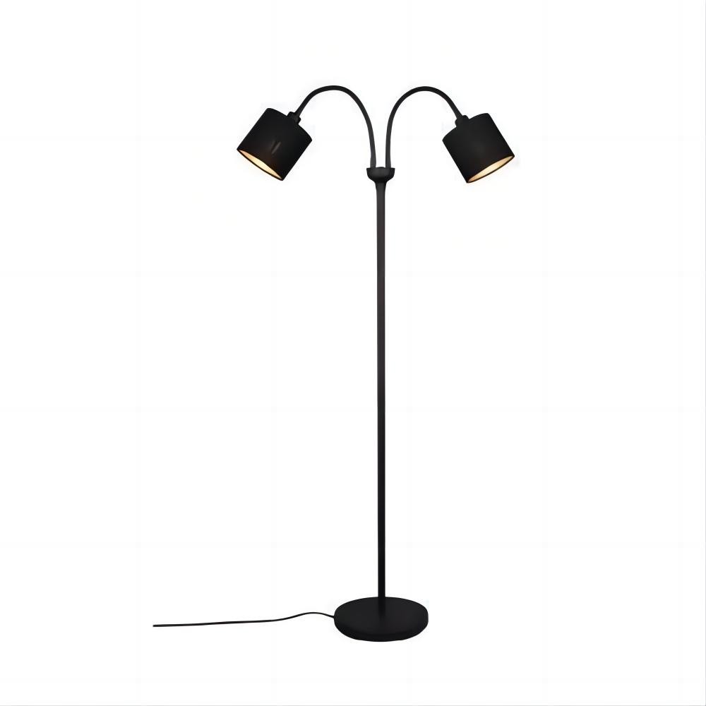 Metal Matte Black Fabric Shade Floor Lamp S67
