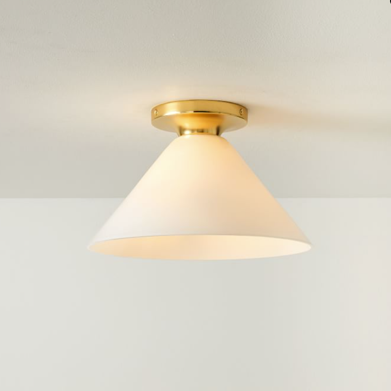 Conica Cone Flush Mount – Glass Ceiling Light for Modern Spaces T233
