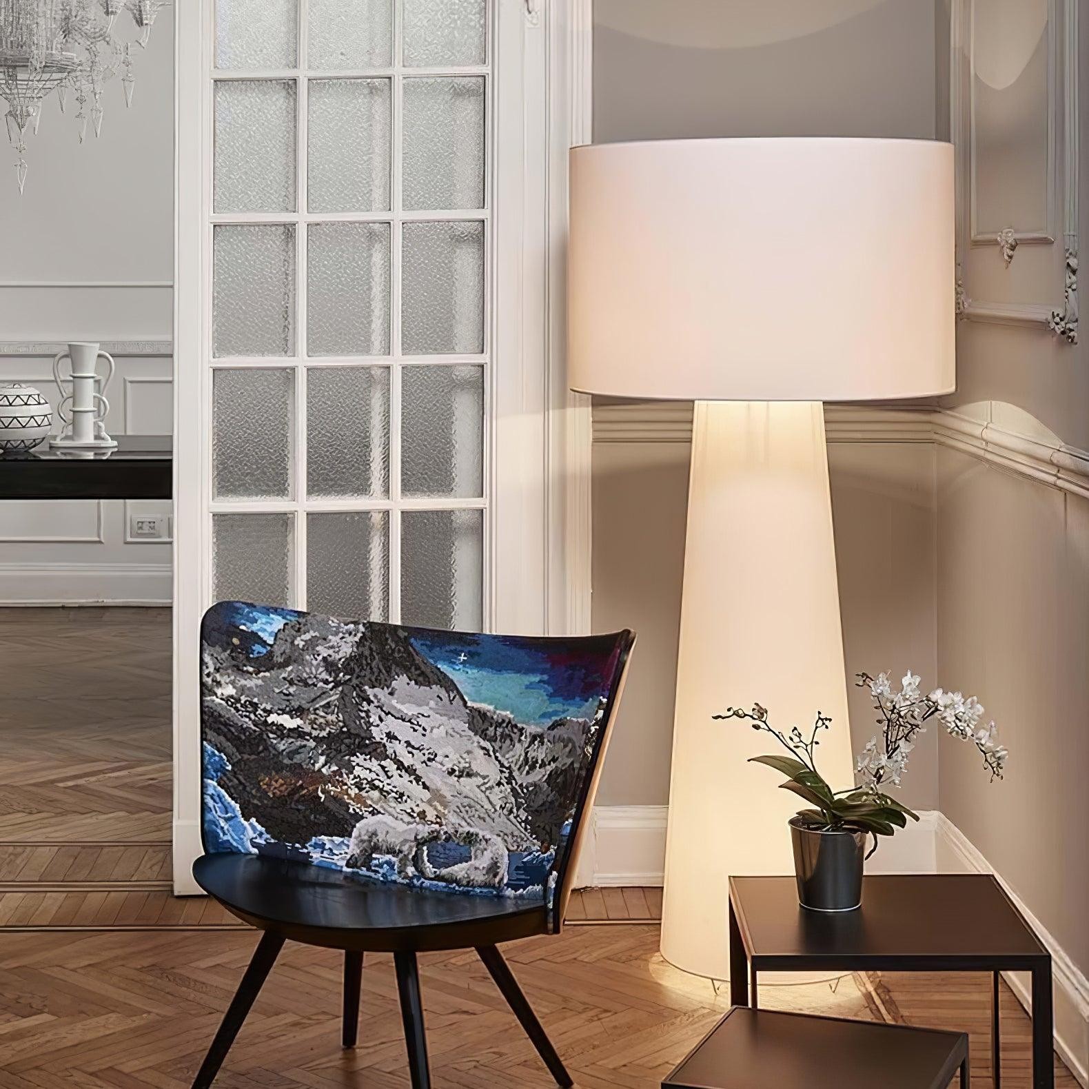 Column Fabric Floor Lamp Suitable For Living Room M76