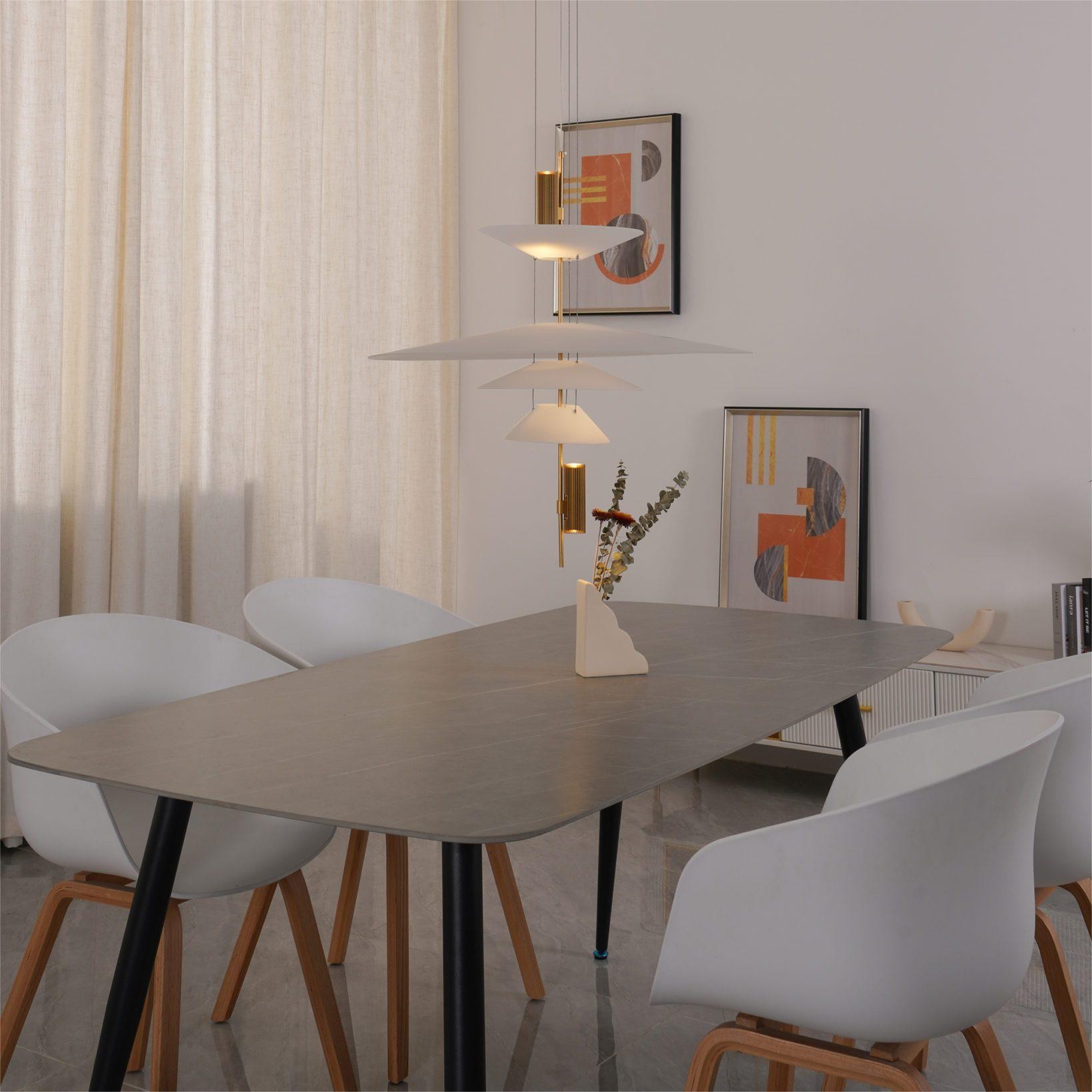 Modern LED Multi Layers Pendant Light For Dining Room