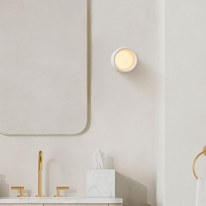 Cerova Anders Ivory Porcelain Wall Sconce – Organic Design for Living Room & Bedroom T015