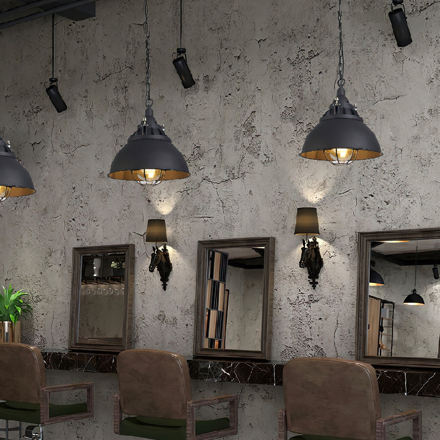 Bulkhead Cage Pendant Light D629