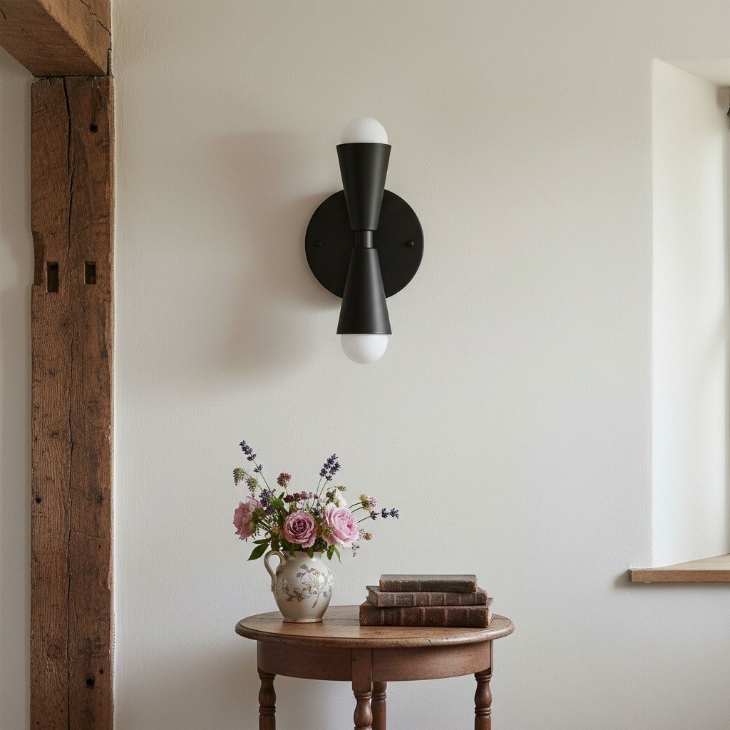 Pyralis Cone Linear Statement Wall Sconce - Modern Two Light Fixture T334