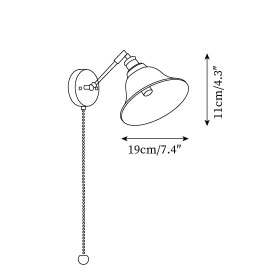 Bell Brass Wall Lamp M287
