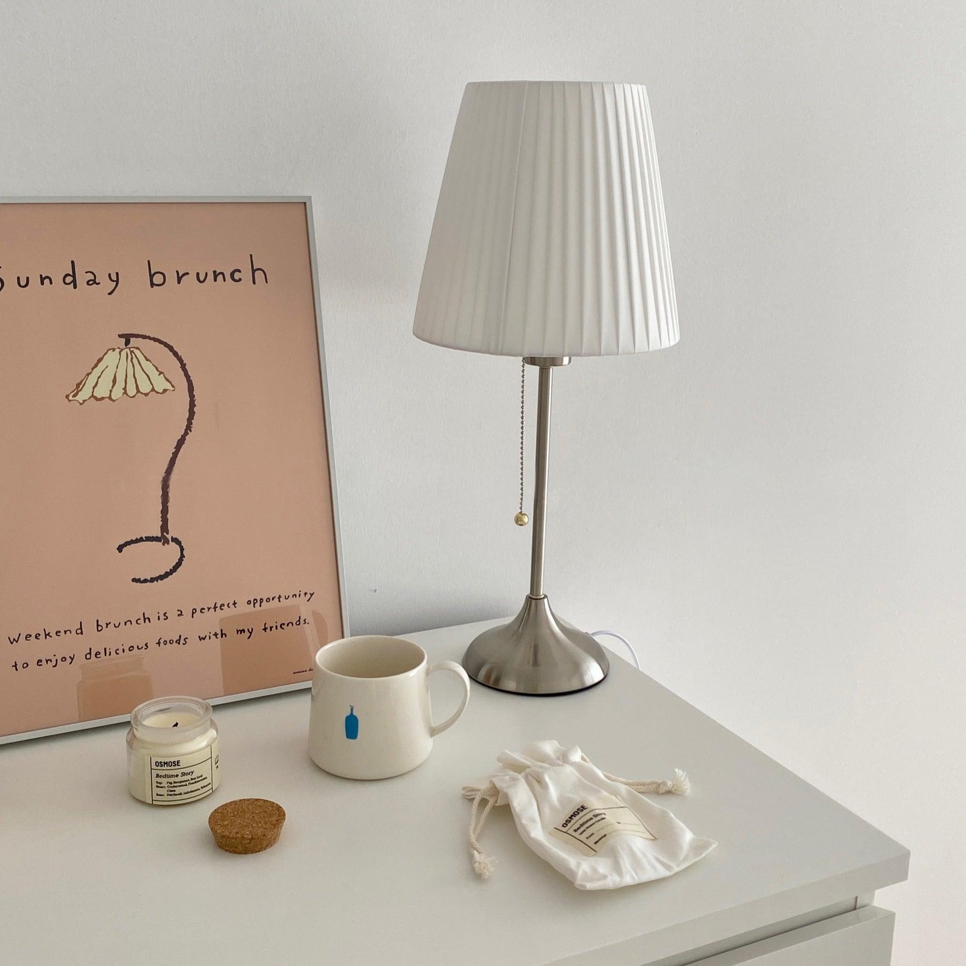 M91-lampe med borddekor