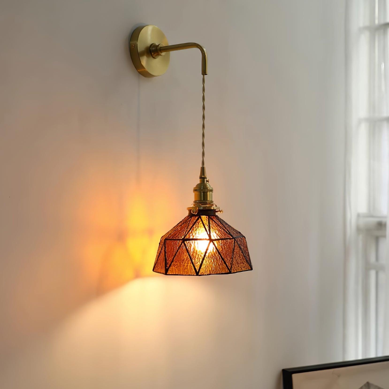Retro Pastoral Glass Wall Lamp M211