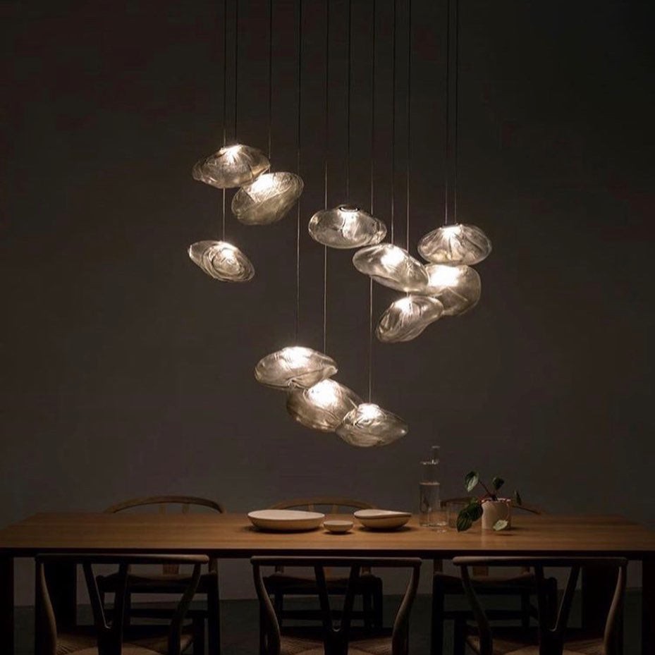 Multi-Head Irregular Glass Bubble Chandelier M180