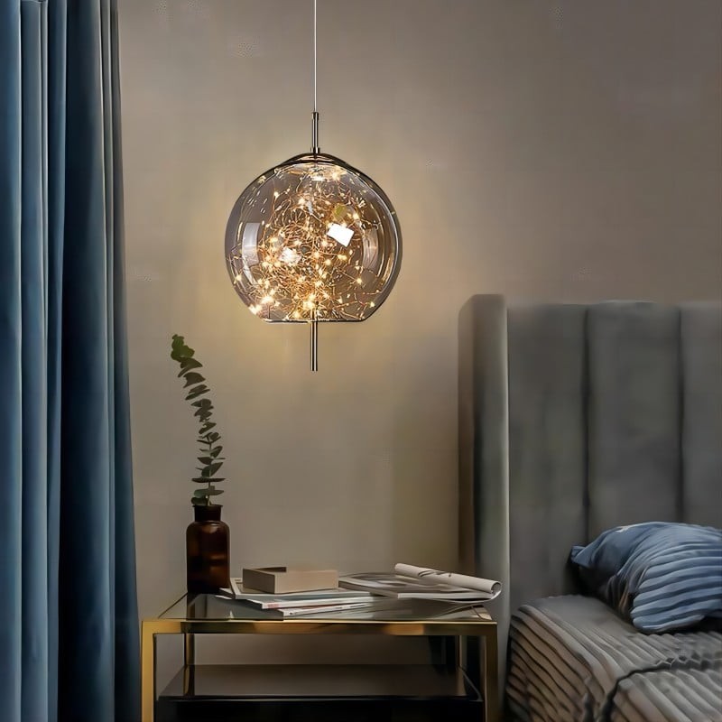 Scandinavian Cylinder Oval Glass Pendant Light M163