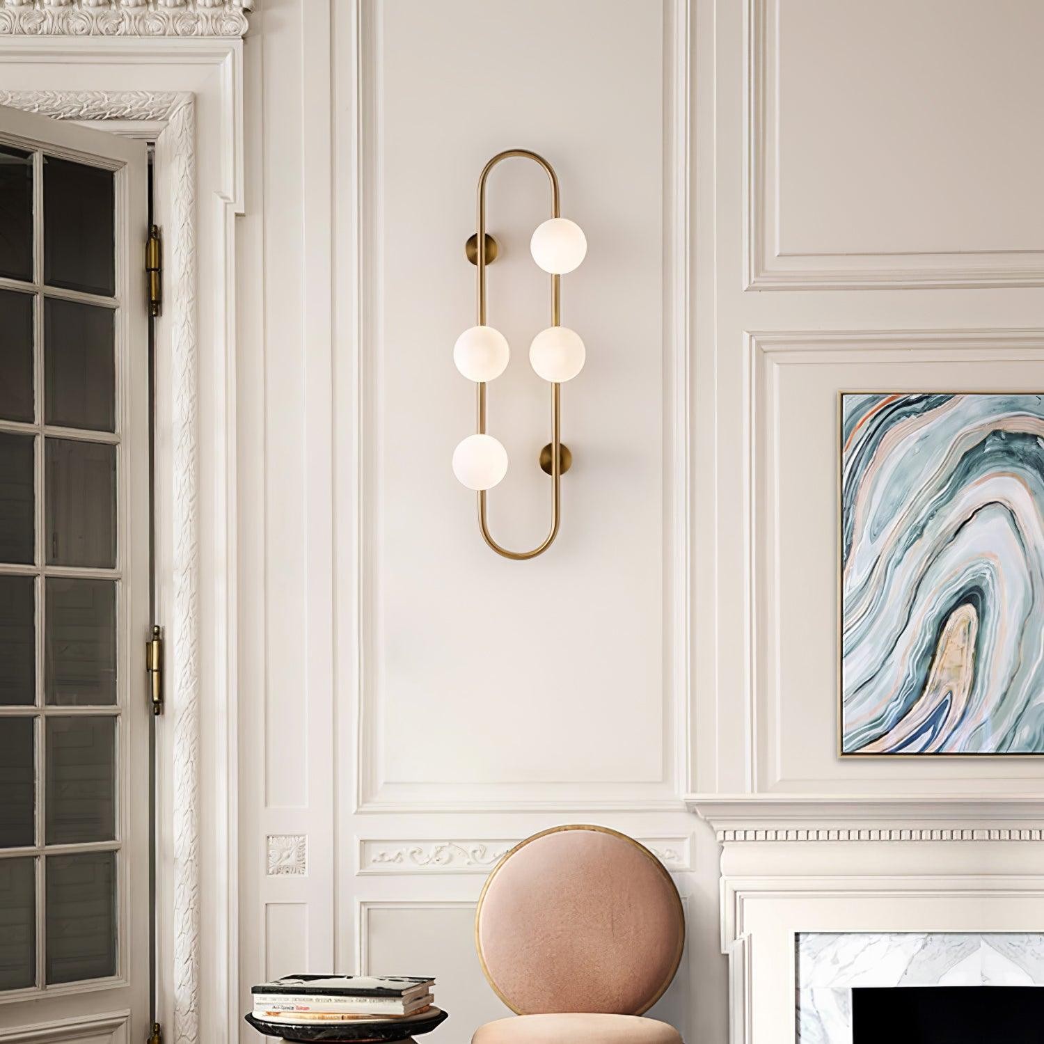 Nordic Modern Geometric Glass Globe Wall Lamp M489