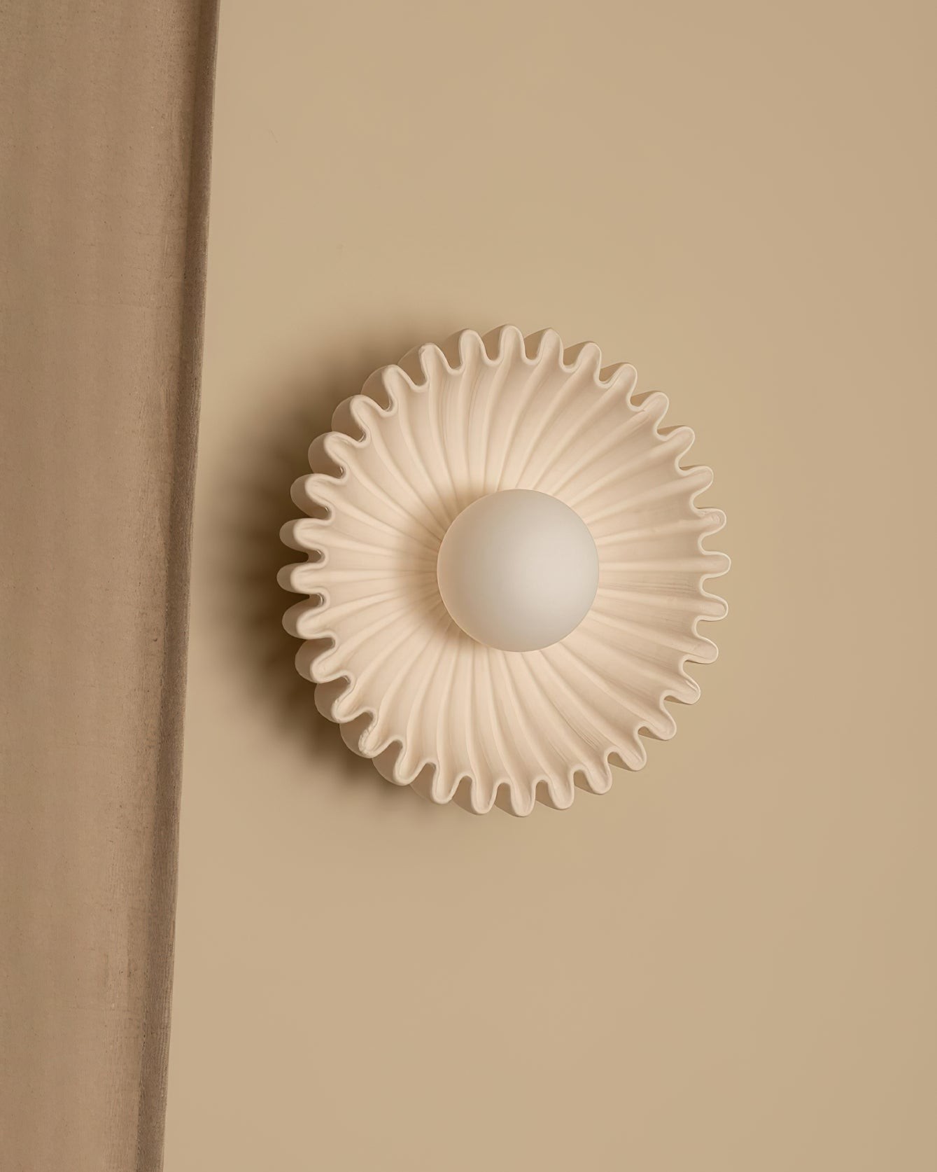 Plastic Lampshade Ceramic Flower Wall lamp M285
