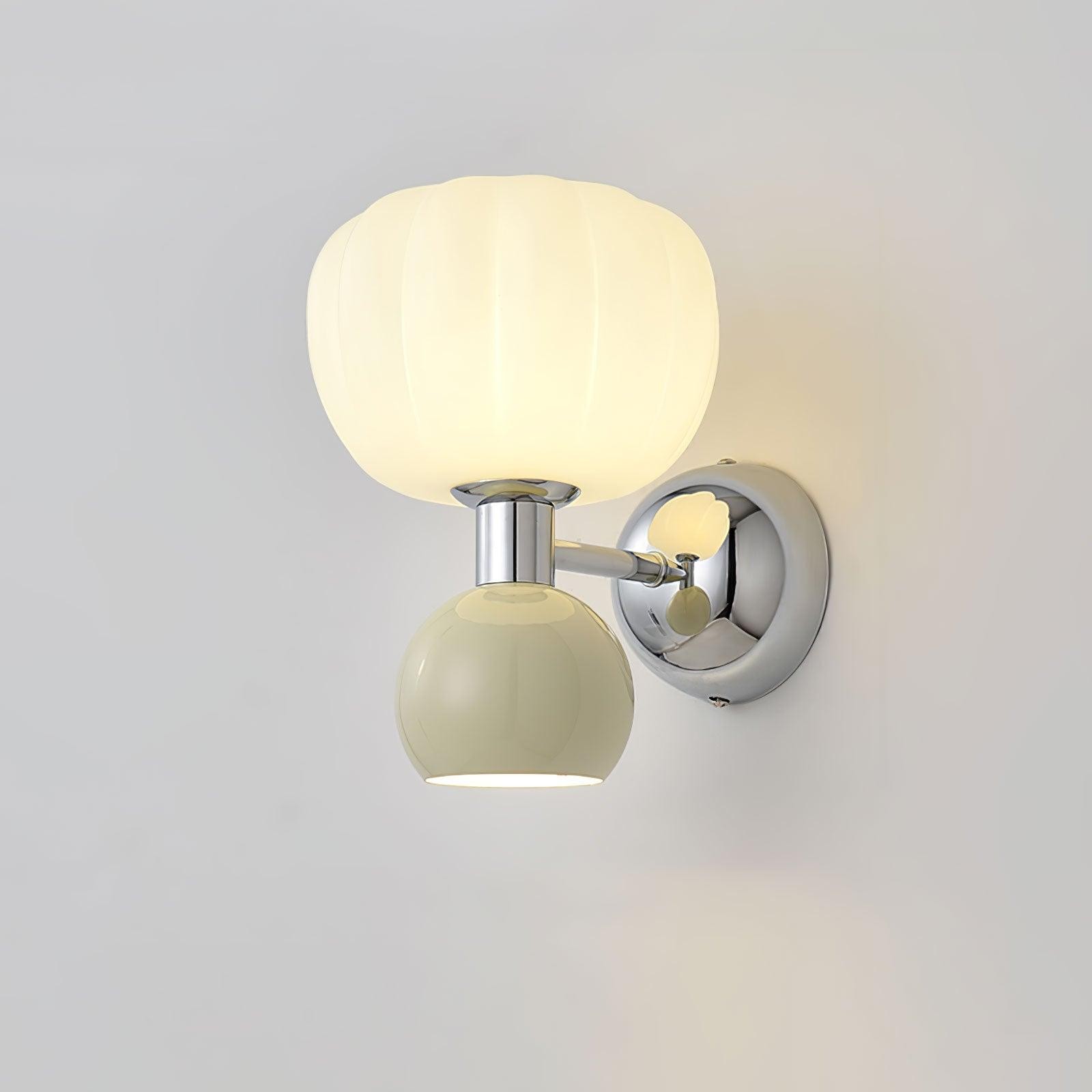 Cream Style Bedroom Bedside Pumpkin Wall Sconce M540