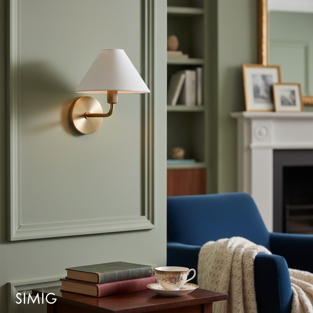 Diora Contemporary Wall Sconce Light - Elegant Brass Fixture for Home or Office T040