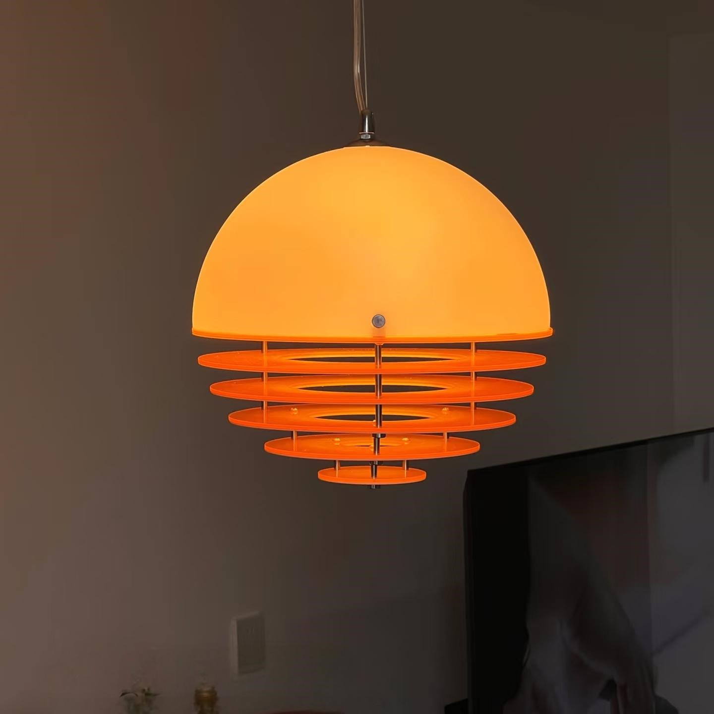 Bauhaus Sunset Ambient Pendant Lamp - Glass Acrylic Pendant Lamp S192