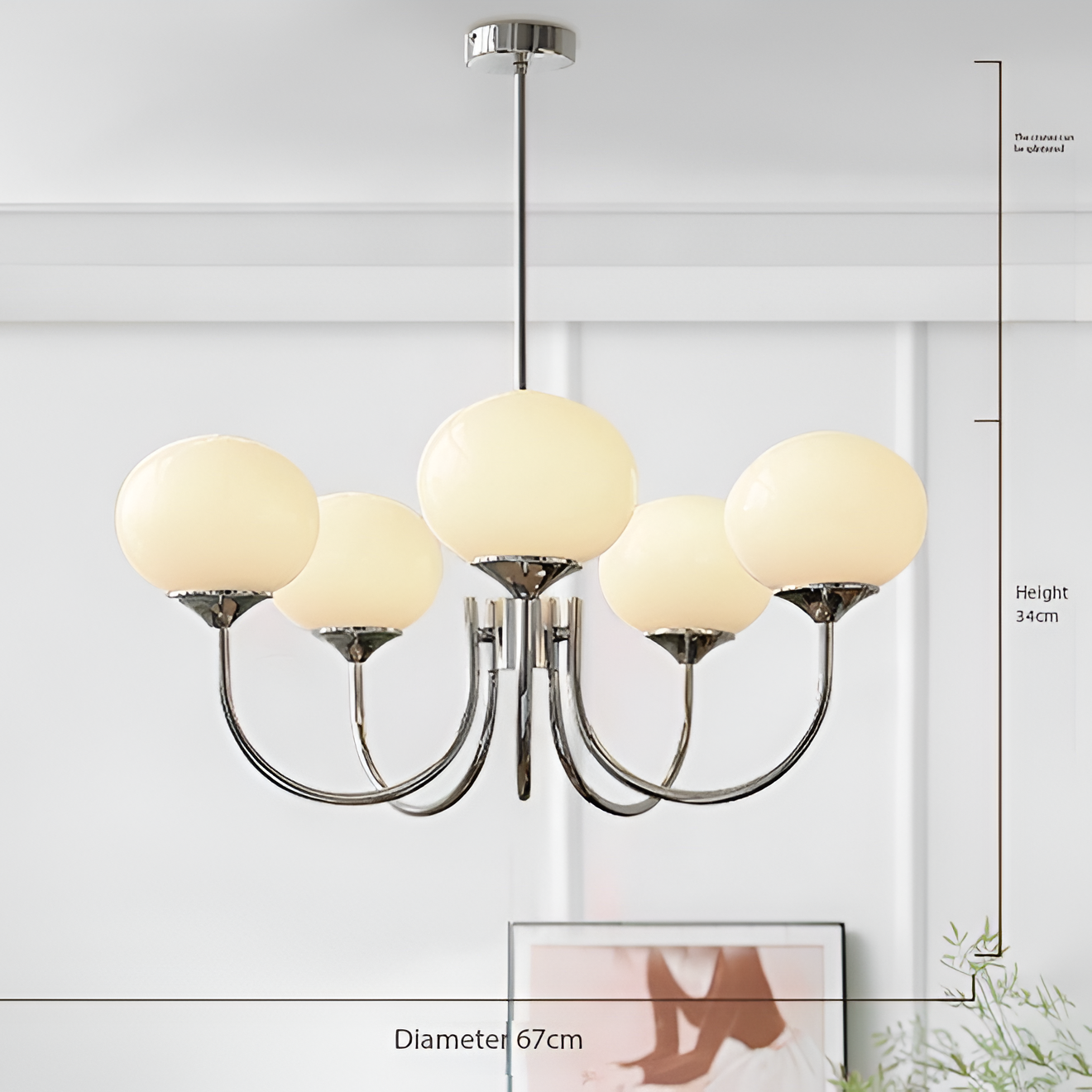 Marshmallow Modern Glass Chandelier D776