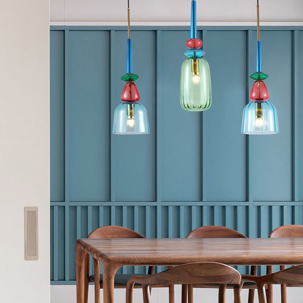 Nordic Colorful Lollipop Glass Pendant Light S97