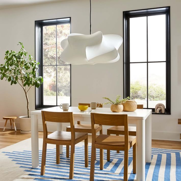 Havion Minimalist Pendant Lamp with Polymer Shade – Adjustable Height for Dining Rooms T065