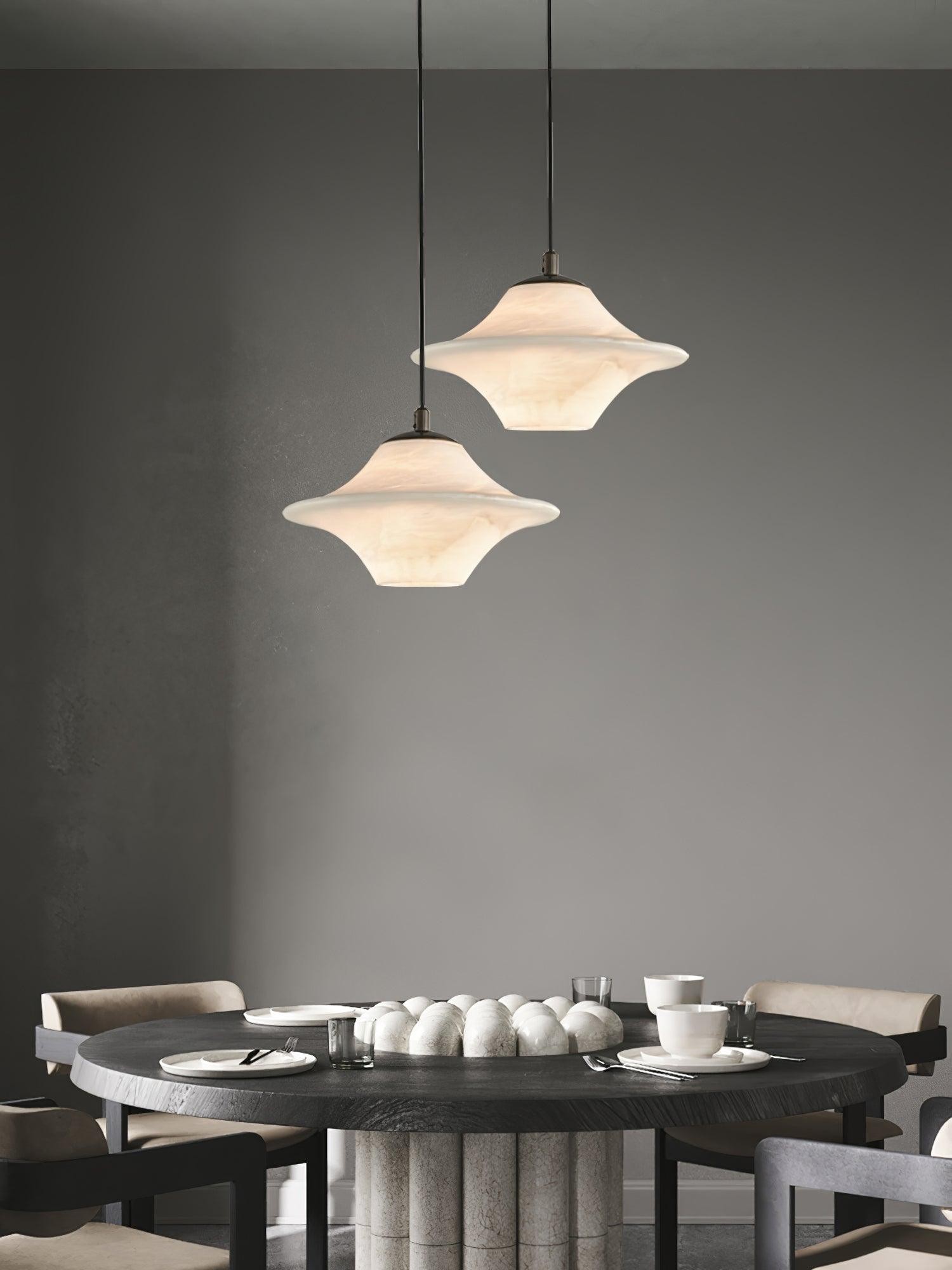 Saucer Alabaster Pendant Light M517