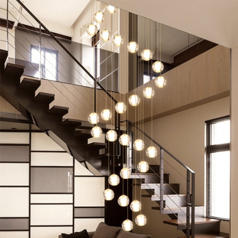 Crystal Ball Pendant Light For Living Room
