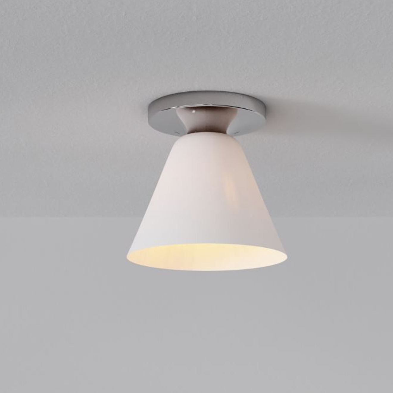 Conica Cone Flush Mount – Glass Ceiling Light for Modern Spaces T233