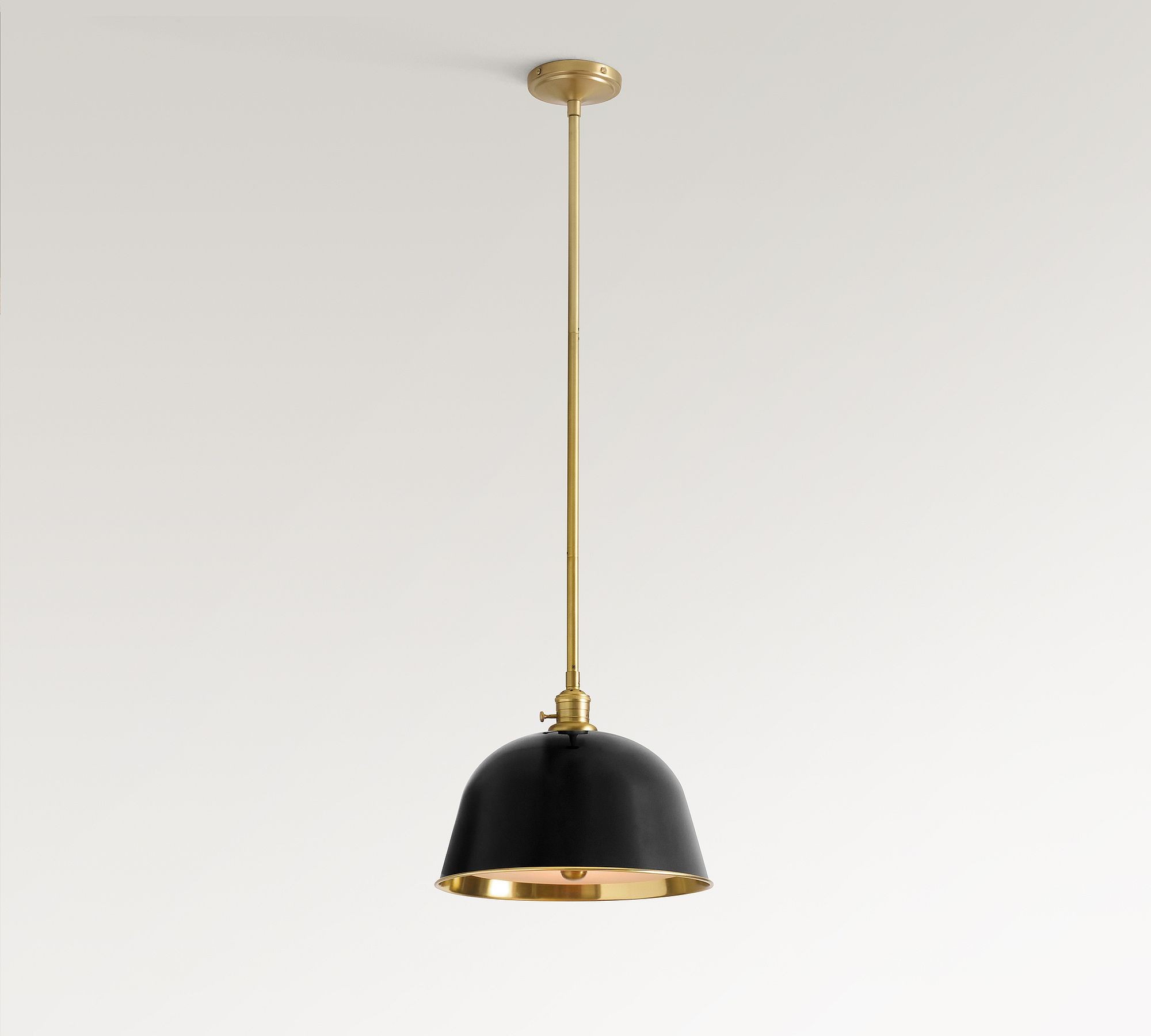 Forvara Metal Pole Pendant Light - Bell Diffuser Design for Kitchen Islands T147