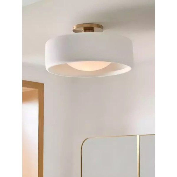 Cerova Elegant Round Porcelain Flush Mount Ceiling Light T165