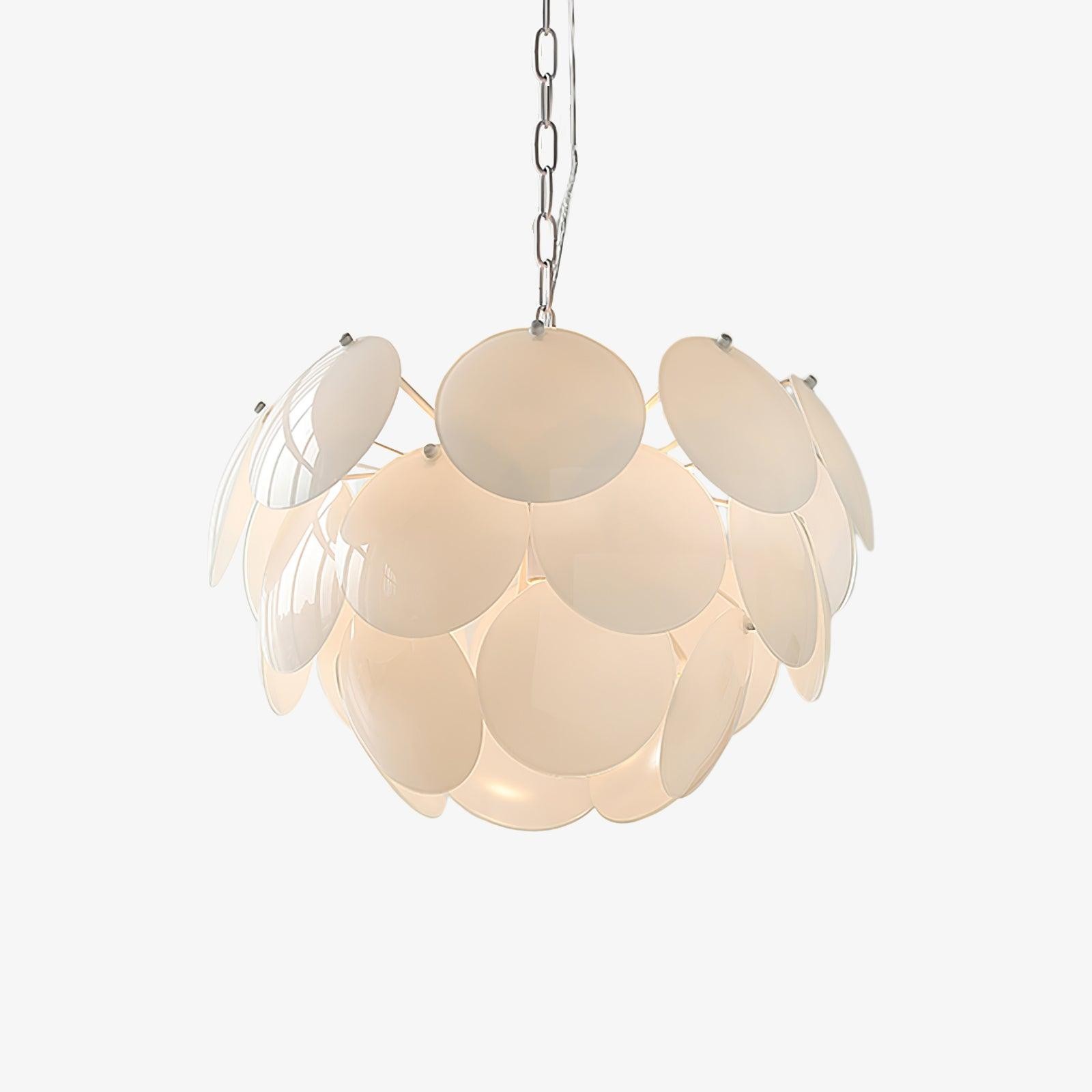 Luxury Fashion Luminous Petal Glass Chandelier M54