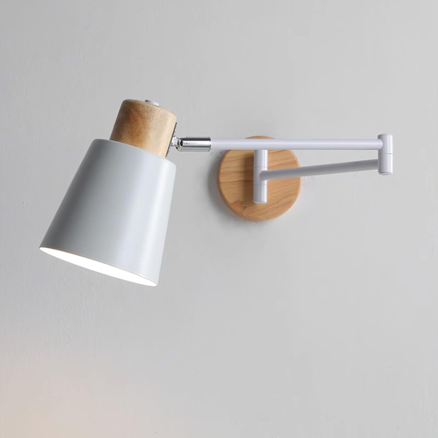 Wooden Adjustable Wall Lamp M394