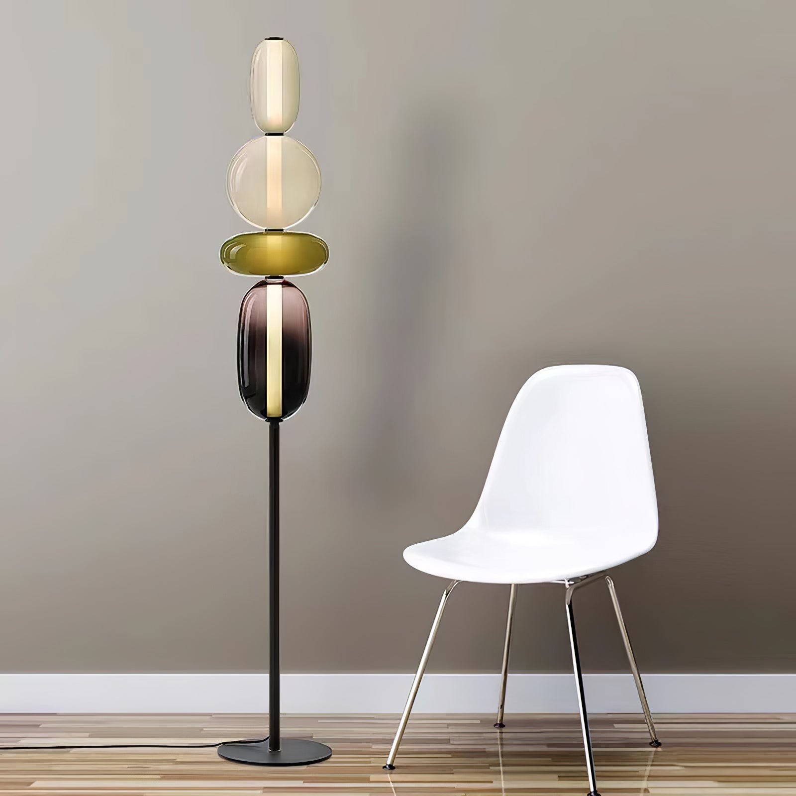 Nordic Creative Minimalist Luxury Glass Floor Light For Living Room M486