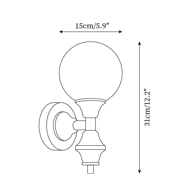 French Style Colored Wall lamp M288