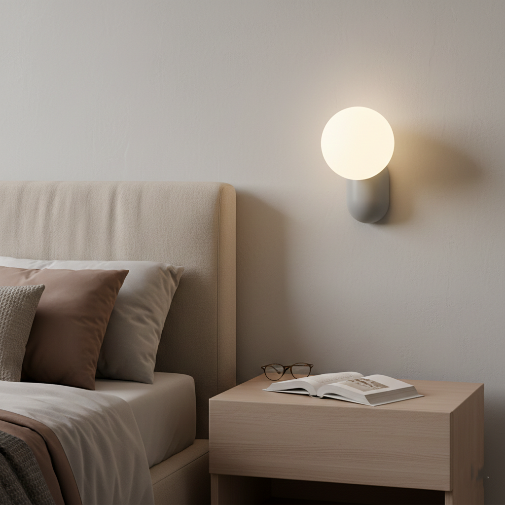 Luma Nordic Glass Orb Wall Light D784