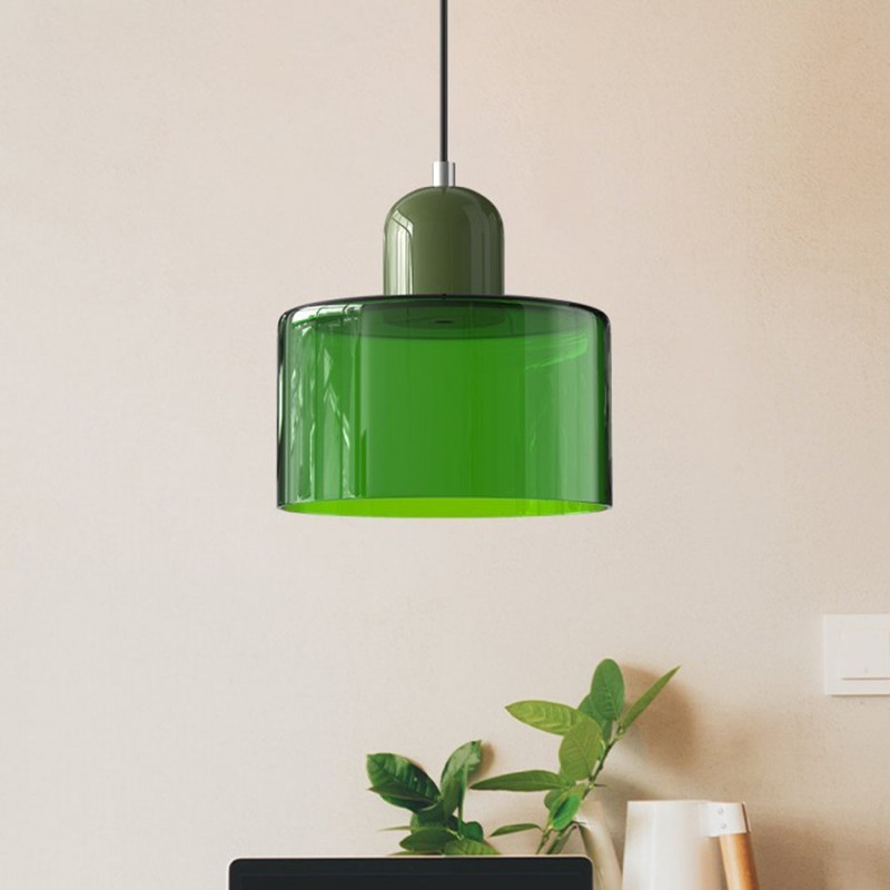 Nordic Morandi Cylinder Glass Pendant Lamp S101