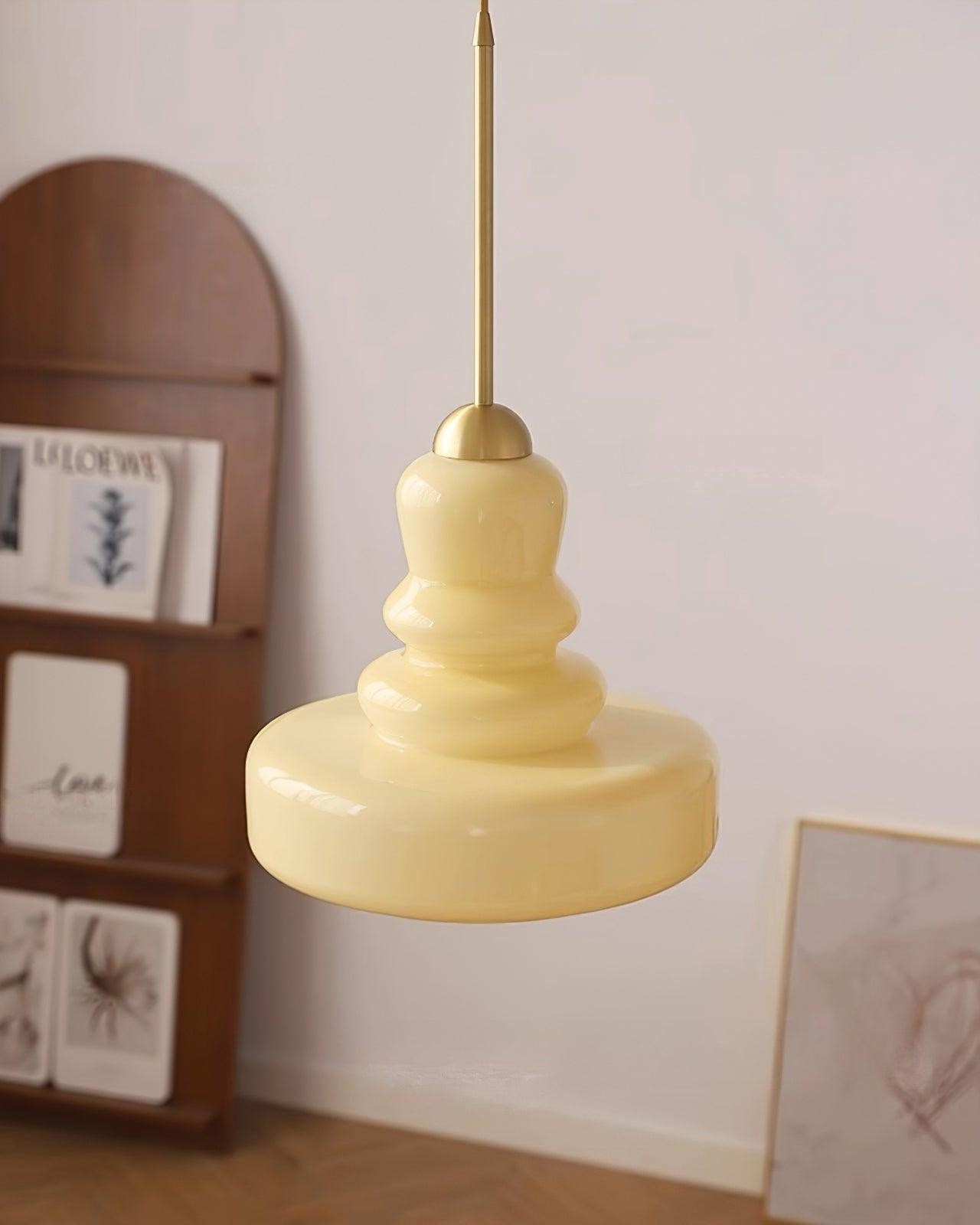 Mid Century Modern Gourd Glass Pendant Light M215