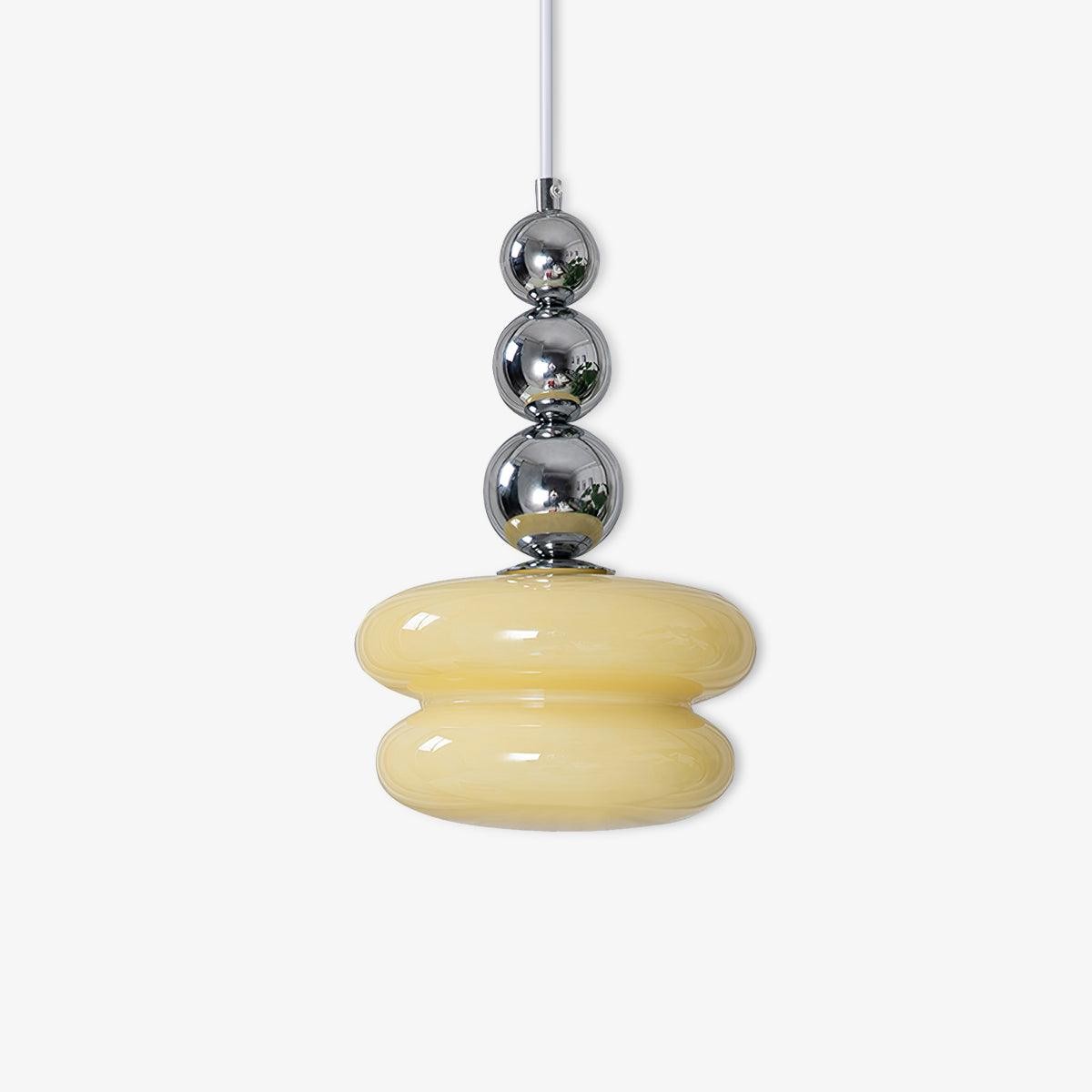 Contemporary Nordic Glass Ball Hoist Pendant Light For Living Room M539