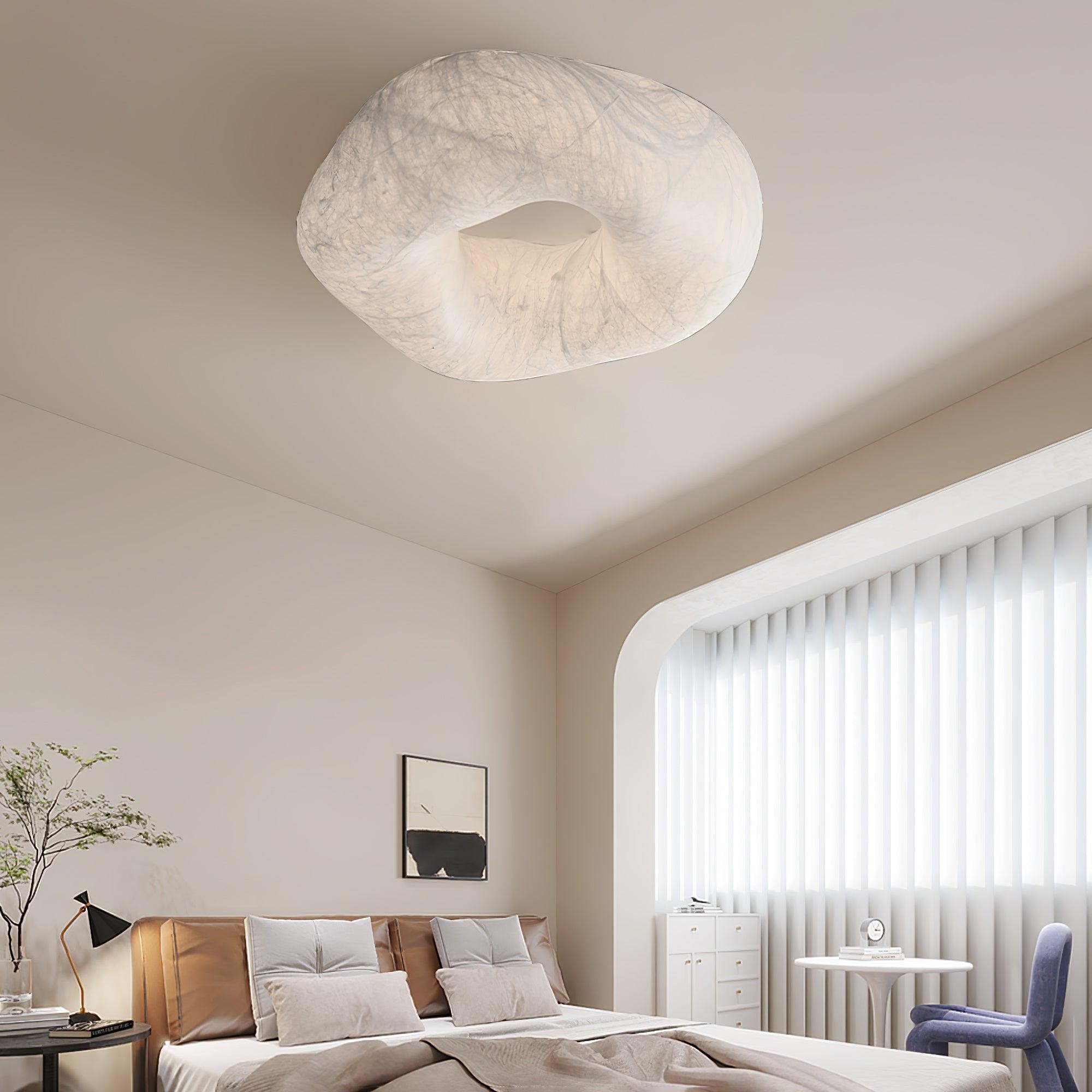 Modern Simple Silk LED Living Room Ceiling Lamp M294