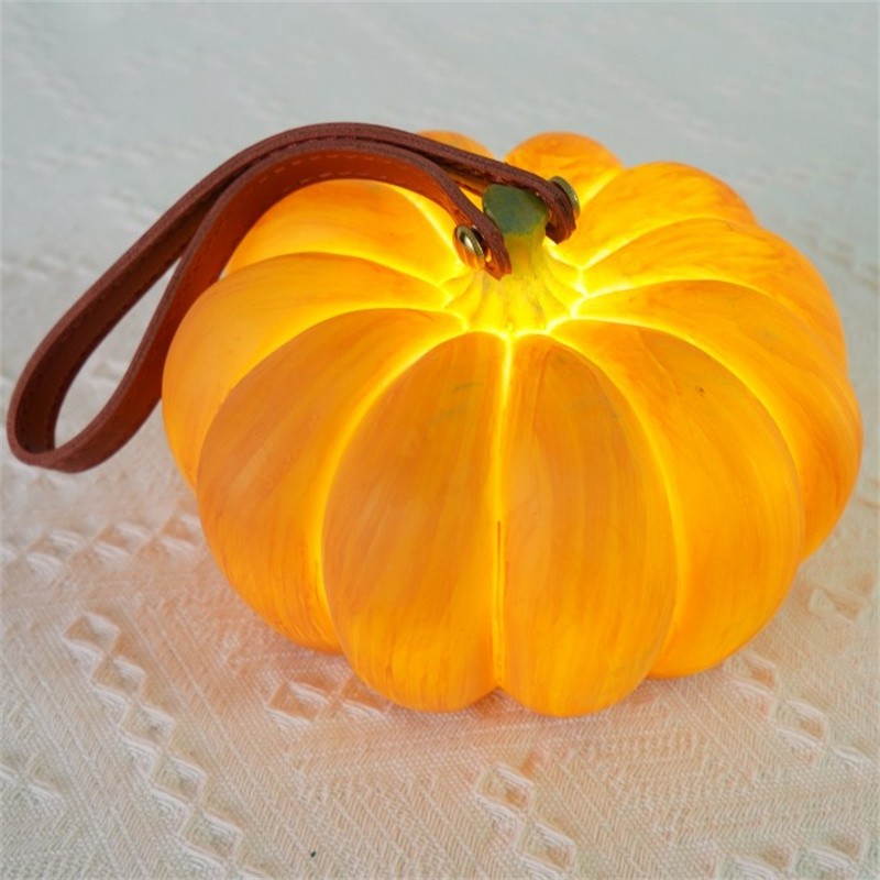 Pumpkin Resin Portable Table Lamp For Halloween Decorations S165