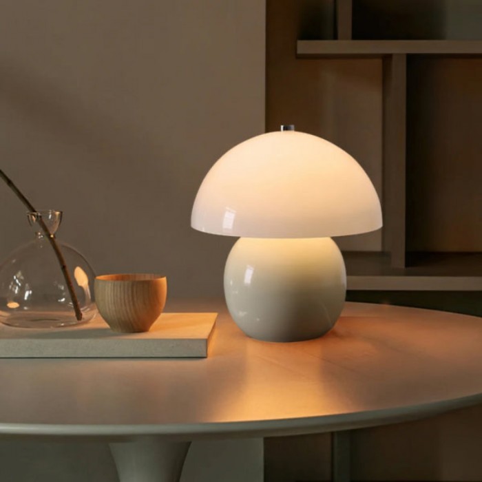 Cute Cream Mushroom Ceramic Table Lamp S178