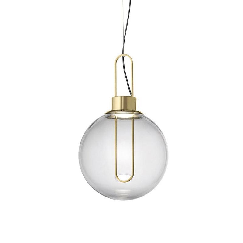Clear Glass Orb Style Pendant Lamp M40