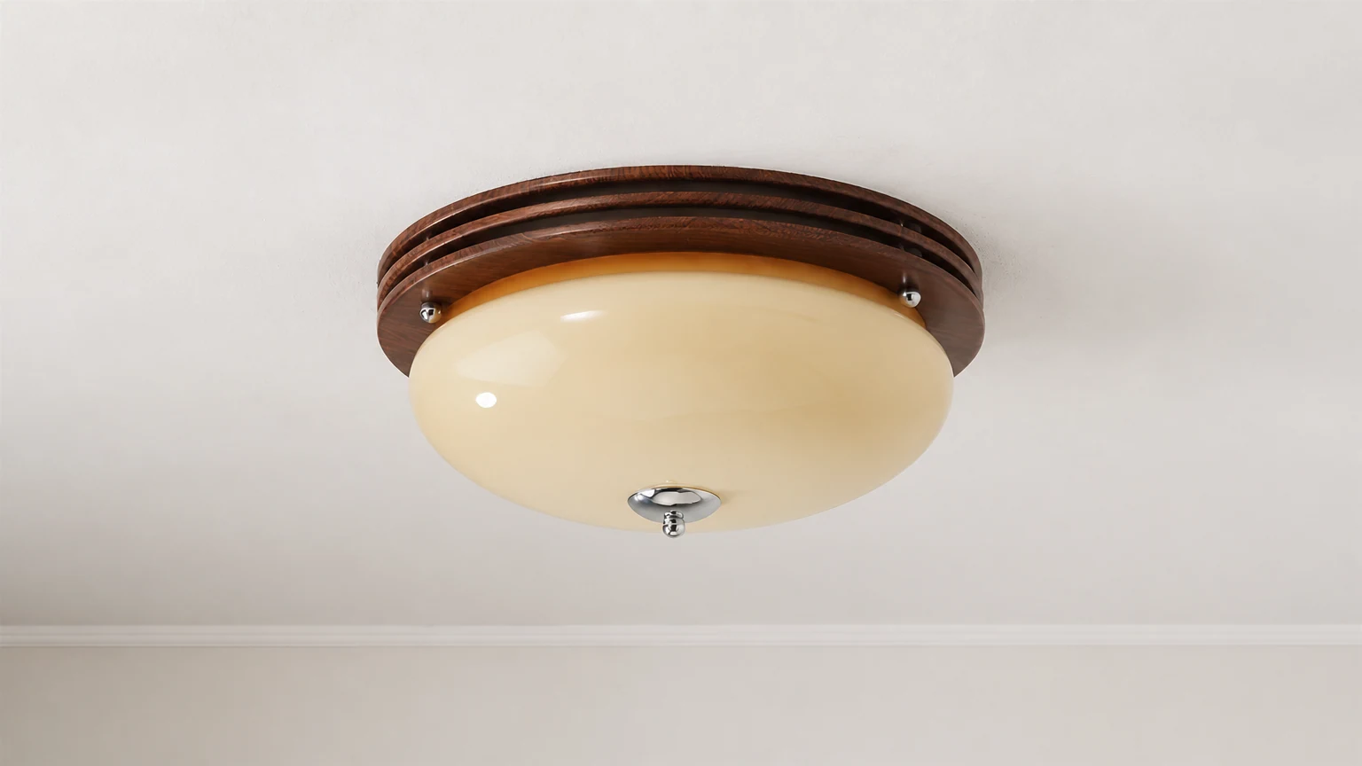 Lampa sufitowa Amelia D50 zainstalowana w ciepłym pomieszczeniu