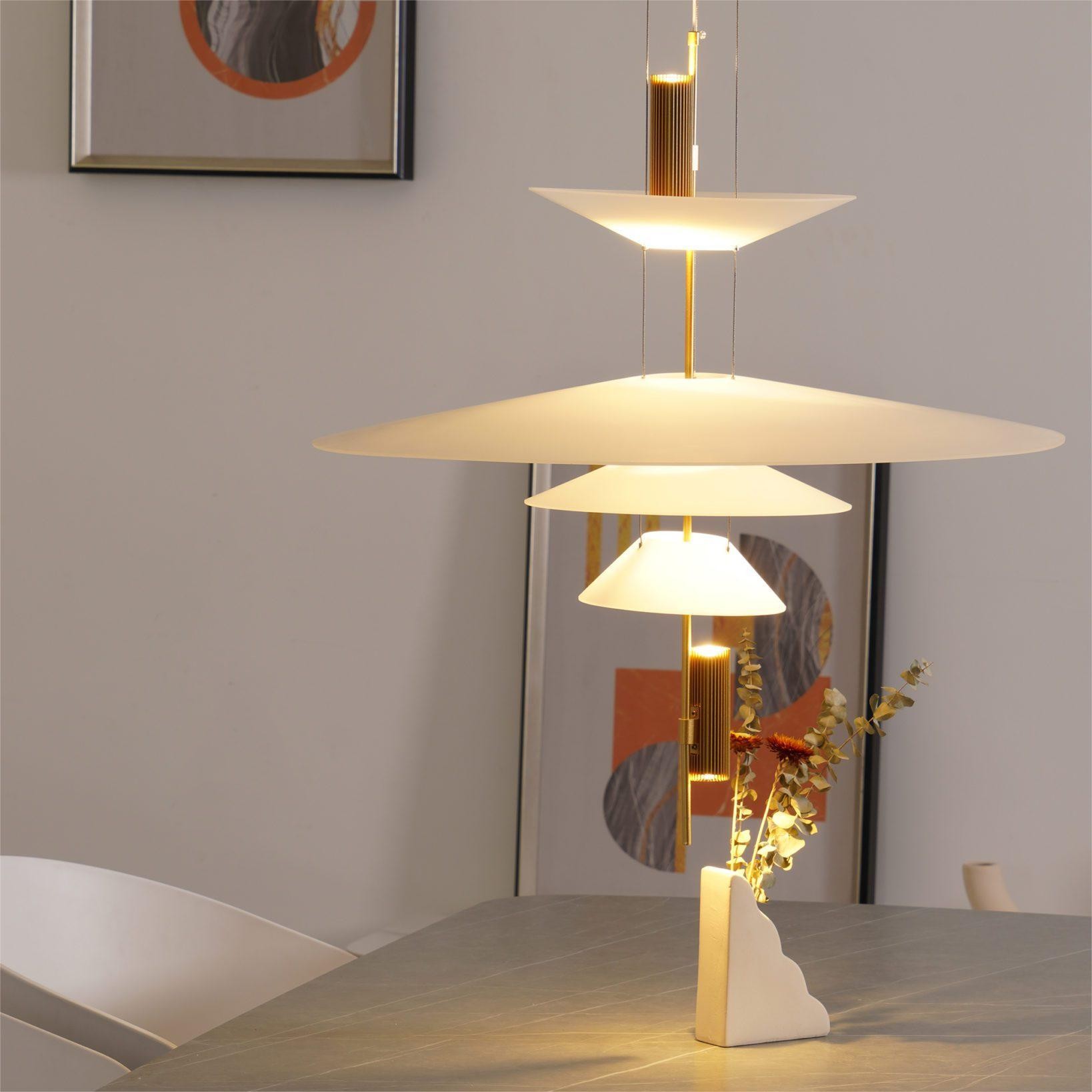 Modern LED Multi Layers Pendant Light For Dining Room