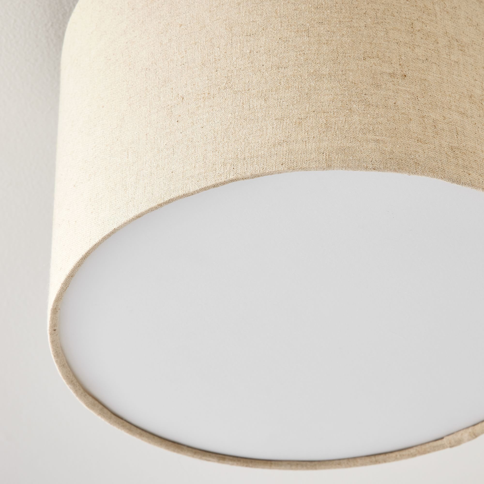 Jelvane Linen Drum Shade Ceiling Lamp T078