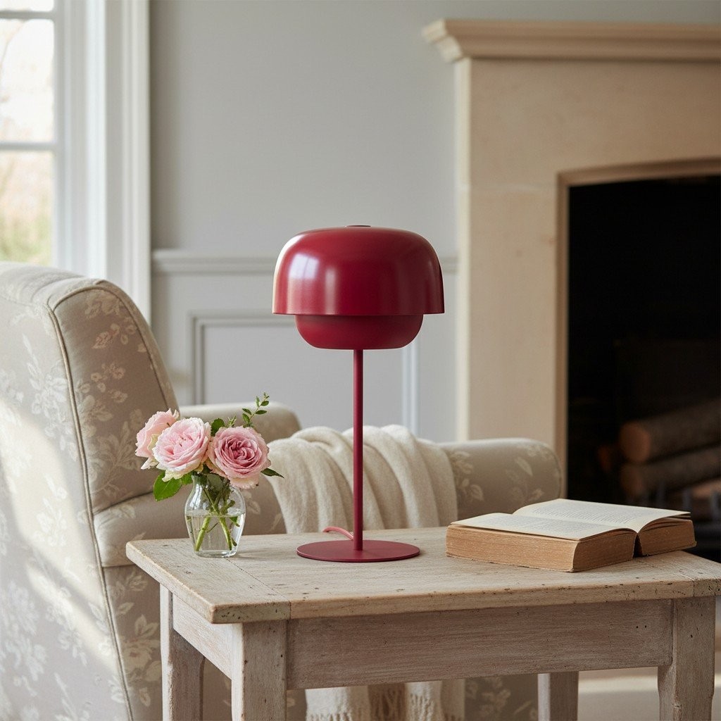 Clinco Contemporary Metal Table Lamp- Retro-Inspired Dome Design T414