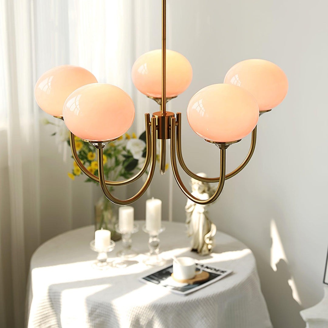 Nordic Bauhaus Glass Marshmallow Chandelier S168