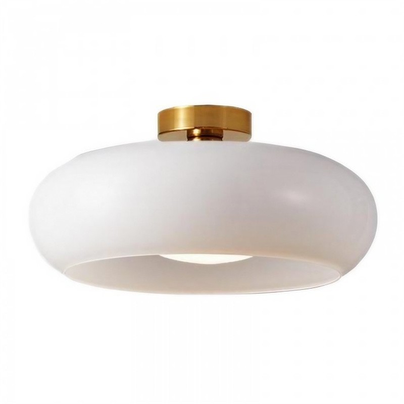 Art Deco Bauhaus Glass Disc Ceiling Light S152
