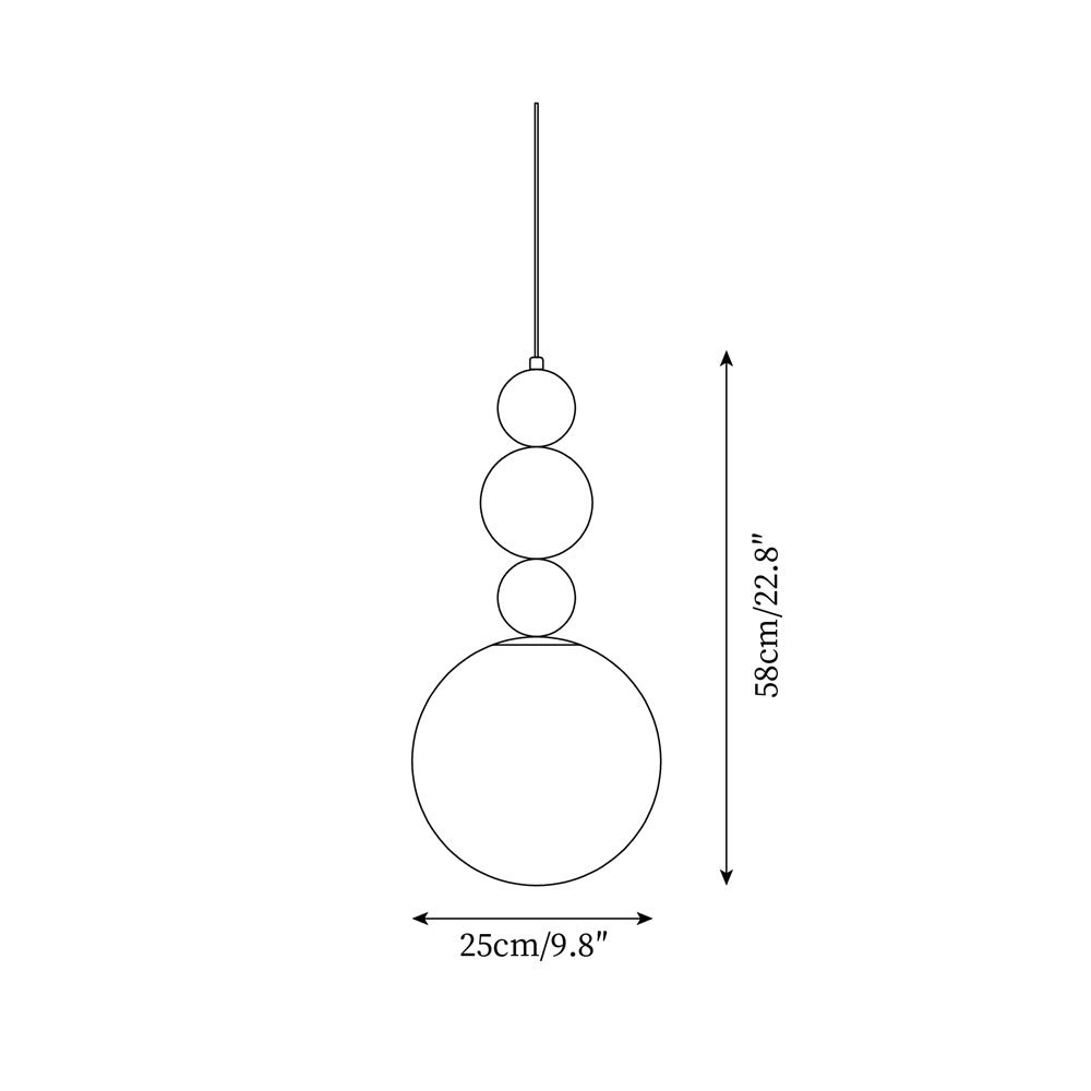 Modern Gourd Ball Pendant Lamp M327