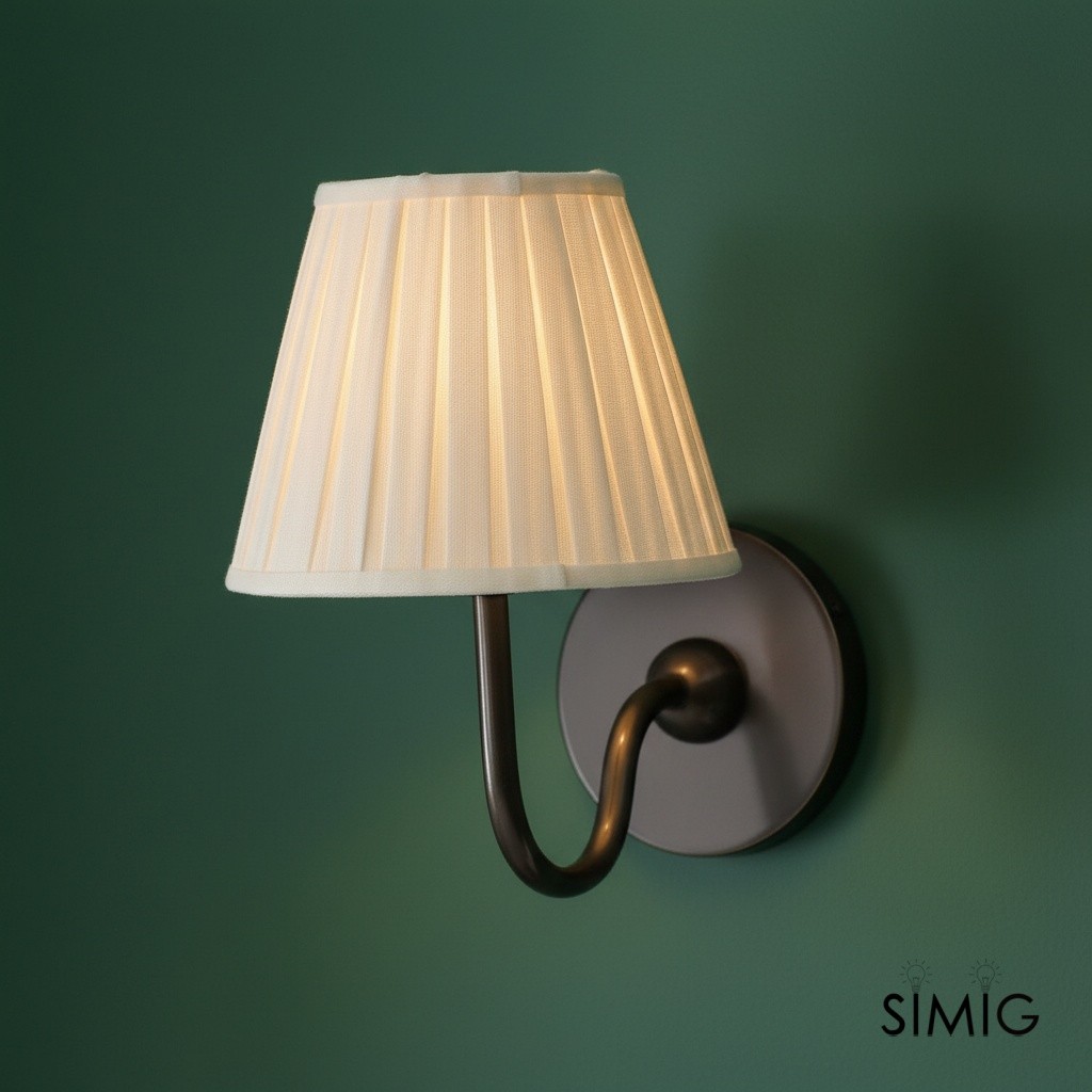 Luvora Modern Pleated Shade Wall Lamp for Bedroom & Living Room T036