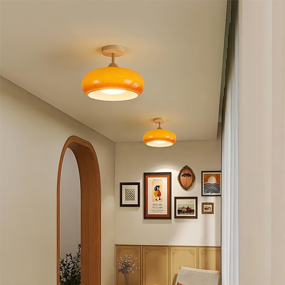 Retro Bauhaus Glass Ceiling Lamp S84