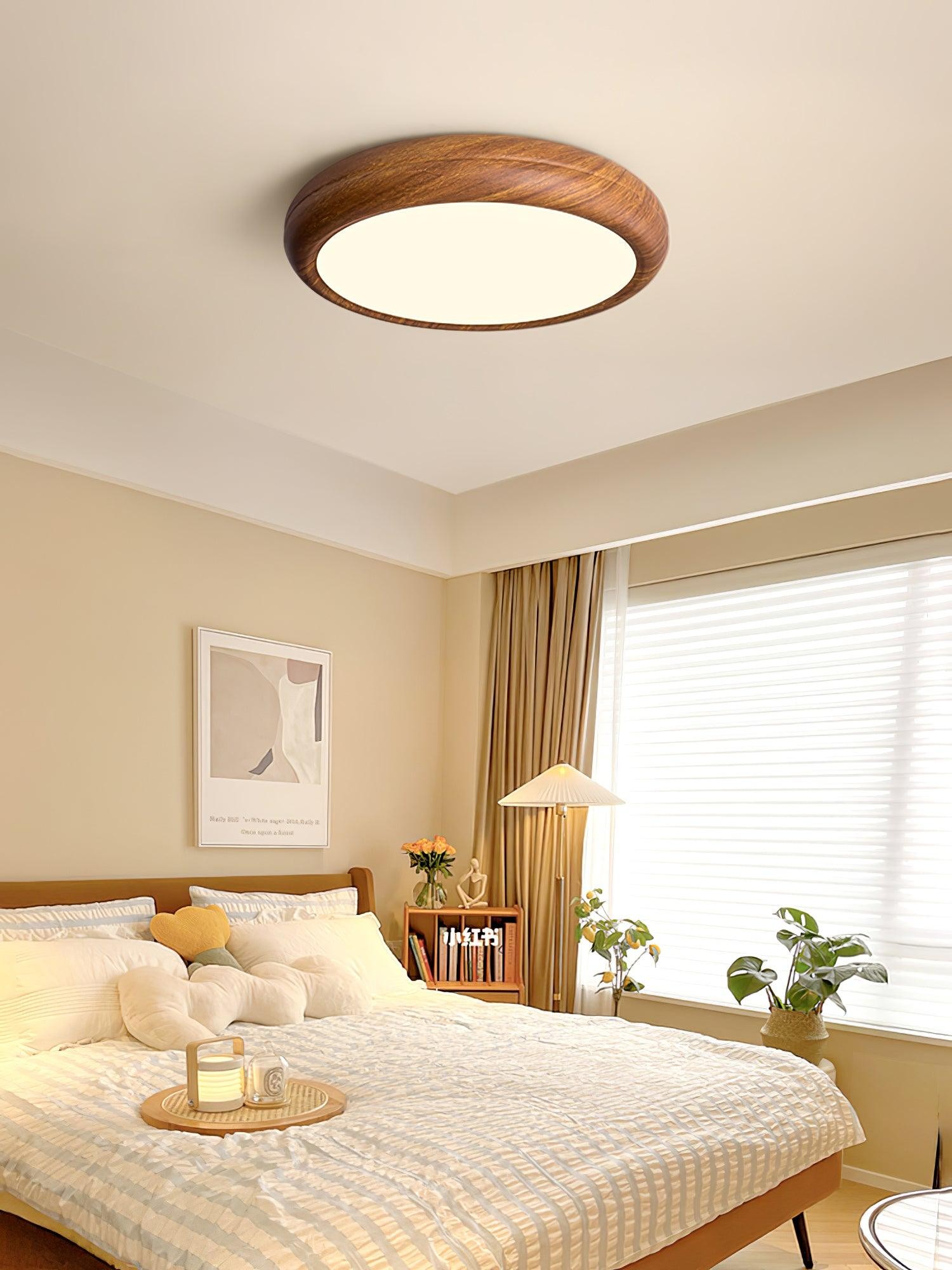 Wood Grain Round Ceiling Lamp M297