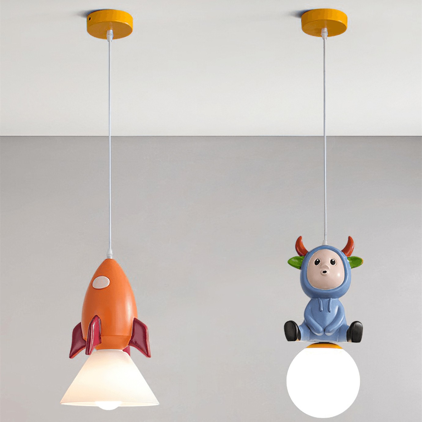 Colorful Toys Figurine Metal Pendant Light S160